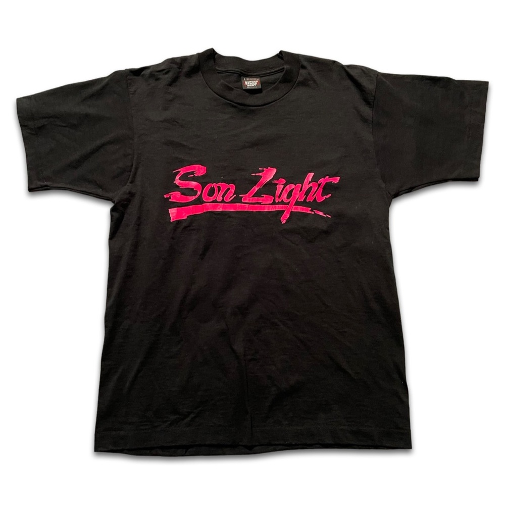 •Vintage Single Stitch Screen Stars Son Light Tee Shirt LARGE•
